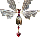 Maxbell  Fairy Wings Crystals Suncatcher Sun Catcher Hanging Window red