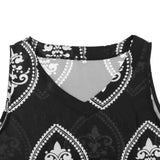 Casual A-line Loose Sleeveless Mini Dress Swing Tank Dress Beach Black S