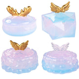 Maxbell Jewelry Box Molds Crystal DIY Mirror Silicone Mould for Home Decor Antler