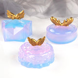 Maxbell Jewelry Box Molds Crystal DIY Mirror Silicone Mould for Home Decor Antler