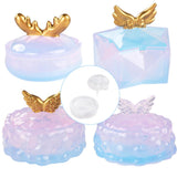 Maxbell Jewelry Box Molds Crystal DIY Mirror Silicone Mould for Home Decor Antler