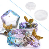 Maxbell Jewelry Box Molds Crystal DIY Mirror Silicone Mould for Home Decor Antler