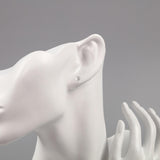Maxbell Resin Jewelry Mannequin Bust Display for Necklace Earring Women Girls White