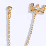 Maxbell Chain Drop Earrings Fashion Ear Studs for Women Christmas Birthday Golden