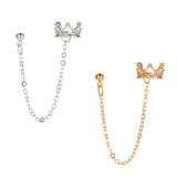 Maxbell Chain Drop Earrings Fashion Ear Studs for Women Christmas Birthday Golden
