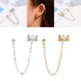 Maxbell Chain Drop Earrings Fashion Ear Studs for Women Christmas Birthday Golden