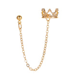 Maxbell Chain Drop Earrings Fashion Ear Studs for Women Christmas Birthday Golden