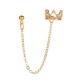Maxbell Chain Drop Earrings Fashion Ear Studs for Women Christmas Birthday Golden