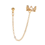Maxbell Chain Drop Earrings Fashion Ear Studs for Women Christmas Birthday Golden