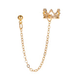 Maxbell Chain Drop Earrings Fashion Ear Studs for Women Christmas Birthday Golden