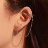 Maxbell Chain Drop Earrings Fashion Ear Studs for Women Christmas Birthday Golden