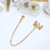 Maxbell Chain Drop Earrings Fashion Ear Studs for Women Christmas Birthday Golden
