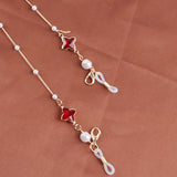 Maxbell Eyeglass Chain Retro Fashion for Reading Glasses Kids Adults Red