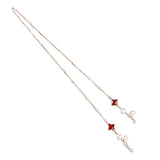 Maxbell Eyeglass Chain Retro Fashion for Reading Glasses Kids Adults Red