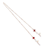 Maxbell Eyeglass Chain Retro Fashion for Reading Glasses Kids Adults Red