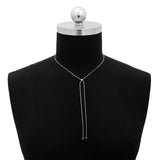 Maxbell Knot Chain Chokers Pendant Necklaces Chic for Girls Beautiful Silver
