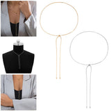Maxbell Knot Chain Chokers Pendant Necklaces Chic for Girls Beautiful Silver