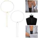 Maxbell Knot Chain Chokers Pendant Necklaces Chic for Girls Beautiful Silver