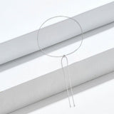 Maxbell Knot Chain Chokers Pendant Necklaces Chic for Girls Beautiful Silver