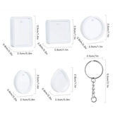 Maxbell 20Pcs DIY Keychain Pendant Casting Silicone Mould Kit 5 Styles Earring
