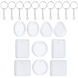 Maxbell 20Pcs DIY Keychain Pendant Casting Silicone Mould Kit 5 Styles Earring