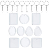 Maxbell 20Pcs DIY Keychain Pendant Casting Silicone Mould Kit 5 Styles Earring