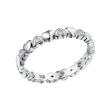 Maxbell Engagement Ring Love Heart Diamond for Valentine'S Day Women Lovers Size 6