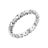 Maxbell Engagement Ring Love Heart Diamond for Valentine'S Day Women Lovers Size 6