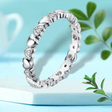 Maxbell Engagement Ring Love Heart Diamond for Valentine'S Day Women Lovers Size 6
