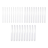 Maxbell 10Pcs Aluminum Bracelet Blank Set Stamping Engraving Shaping Molds Small