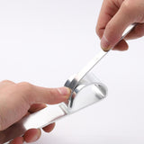 Maxbell 10Pcs Aluminum Bracelet Blank Set Stamping Engraving Shaping Molds Small