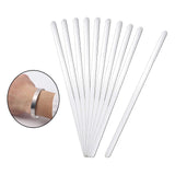 Maxbell 10Pcs Aluminum Bracelet Blank Set Stamping Engraving Shaping Molds Small