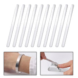 Maxbell 10Pcs Aluminum Bracelet Blank Set Stamping Engraving Shaping Molds Medium