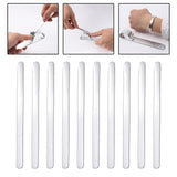 Maxbell 10Pcs Aluminum Bracelet Blank Set Stamping Engraving Shaping Molds Medium