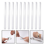 Maxbell 10Pcs Aluminum Bracelet Blank Set Stamping Engraving Shaping Molds Medium