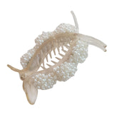 Maxbell Artificial Pearl Hair Clamps Hair Clips Hairpins Sturdy Decorative champagne