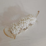 Maxbell Artificial Pearl Hair Clamps Hair Clips Hairpins Sturdy Decorative champagne