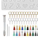 Maxbell Alphabet Letter Resin Molds Letter Epoxy Molds for DIY Earring House Number Upgrade Kit