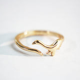 Maxbell 4Pcs Punk Dinosaur Opening Ring Gold Color for Women Men Halloween Gifts