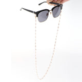 Maxbell Metal Beaded Eyeglass Chains Chian Strap Holder Neck Chain White Black