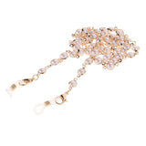 Maxbell Metal Beaded Eyeglass Chains Chian Strap Holder Neck Chain White Black