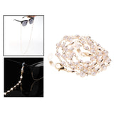 Maxbell Metal Beaded Eyeglass Chains Chian Strap Holder Neck Chain White Black