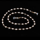 Maxbell Metal Beaded Eyeglass Chains Chian Strap Holder Neck Chain White Black