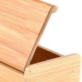 Maxbell Rectangle Bamboo Sunglasses Organizer Case, Space Saving 6.5x2.68x2.17inch