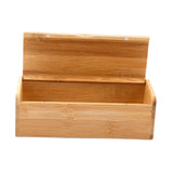 Maxbell Rectangle Bamboo Sunglasses Organizer Case, Space Saving 6.5x2.68x2.17inch