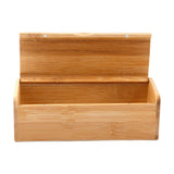 Maxbell Rectangle Bamboo Sunglasses Organizer Case, Space Saving 6.5x2.68x2.17inch