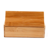Maxbell Rectangle Bamboo Sunglasses Organizer Case, Space Saving 6.5x2.68x2.17inch