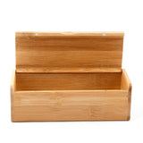 Maxbell Rectangle Bamboo Sunglasses Organizer Case, Space Saving 6.5x2.68x2.17inch