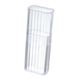 Maxbell Portable Transparent Cotton Swab Holder Dispenser Container  White