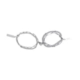 Maxbell 2Pcs Titanium heart Magnetic Couple Bracelets for Boyfriend Girlfriend